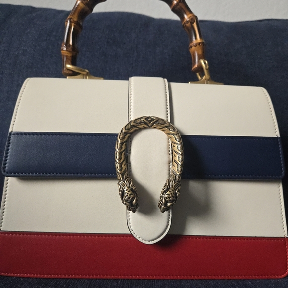 GUCCI Dionysus Bamboo Top Handle Handbag Full Inclusion - Picture 5 of 17